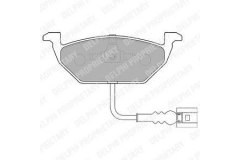 Колодки передние SKODA FABIA I-II, OCTAVIA (1Z), GOLF IV-VI, JETTA III LP1514 для VW POLO (9N_) 1.4 FSI 2002-2006, код двигателя AXU, V см3 1390, кВт 63, л.с. 86, бензин, Delphi LP1514